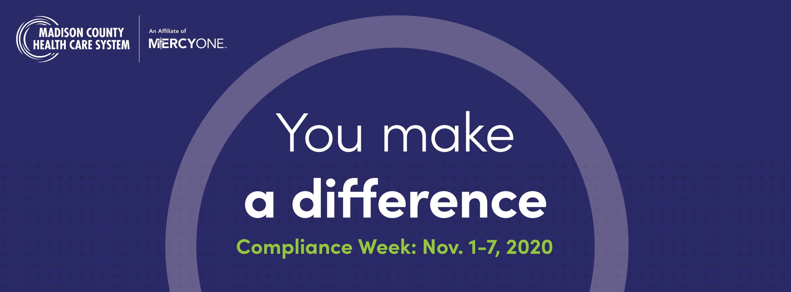 Compliance Week November 17 Madison County Health Care System