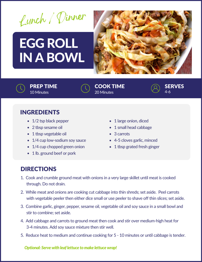 Lower Sodium Vegetable Egg Rolls